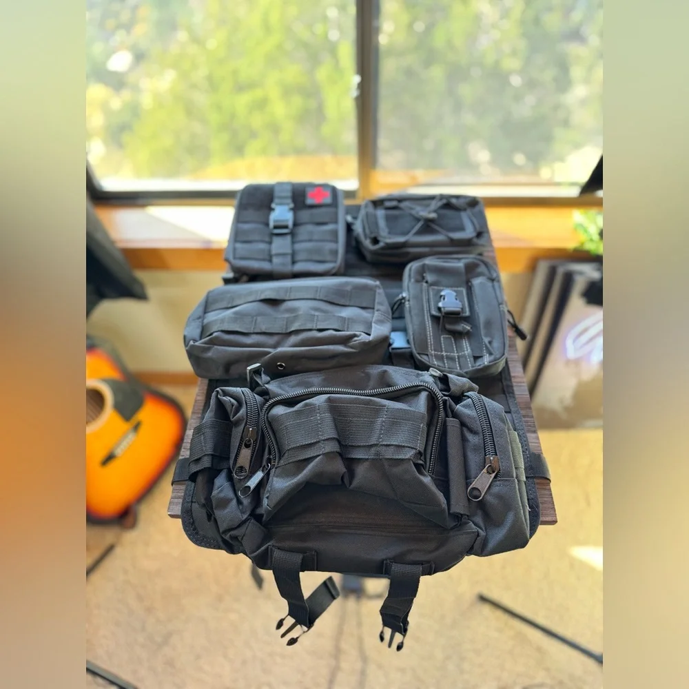 Tactical seat back organizer(Obsidian Black)